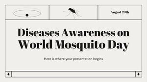 Consapevolezza sulle malattie in occasione della Giornata mondiale della zanzara