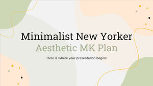 Plan MK esthétique minimaliste new-yorkais