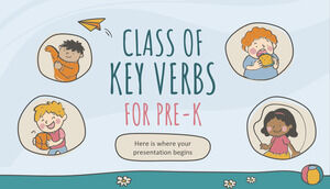 Clasa de verbe cheie pentru pre-K