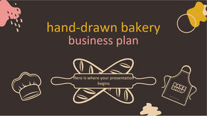 Plan de negocios de panadería dibujado a mano