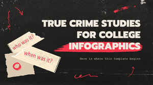 Studii despre criminalitatea adevărată pentru infografică universitară