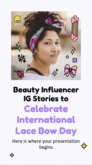 قصص IG من Beauty Influencer للاحتفال باليوم العالمي لانحناء الدانتيل
