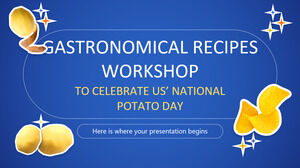 Gastronomical Recipes Workshop to Celebrate US' National Potato Day