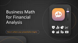 Matemática de negócios para análise financeira