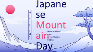 มินิธีมวันภูเขาของญี่ปุ่น