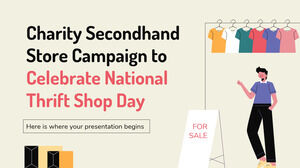 Campagne de magasins d'occasion caritatifs pour célébrer la Journée nationale des friperies