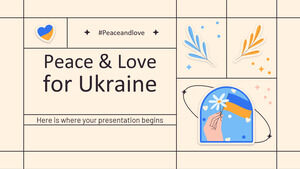 Pace e amore per l'Ucraina