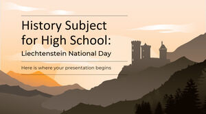 Materia de istorie pentru liceu: Ziua Națională a Liechtensteinului