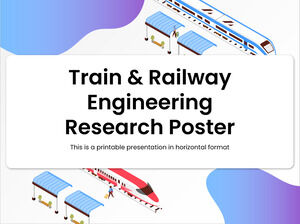 Affiche de recherche en génie ferroviaire et ferroviaire