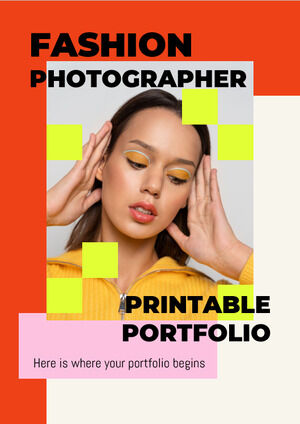 Portfolio do druku dla fotografa mody