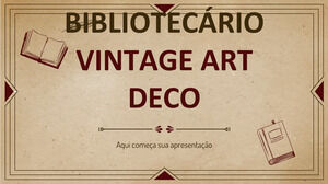 Vintage Art Deco Bibliotheque Style CV