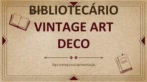 Vintage Art Deco Bibliotheque Tarzı CV