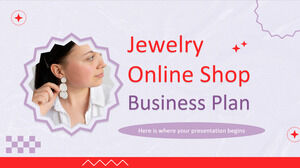 Jewelry Online Shop Business Plan Jewelry Online Shop Business Plan