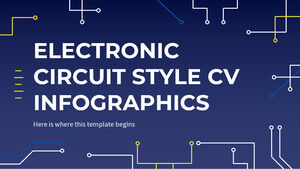 Elektronik Devre Stili CV Infographics