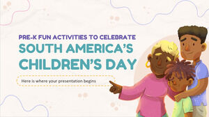 Güney Amerika Çocuk Bayramını Kutlamak İçin K Öncesi Eğlenceli Aktiviteler