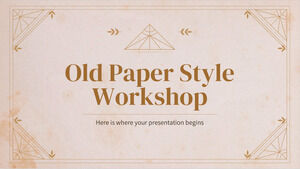 Atelier de style papier ancien