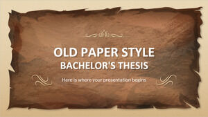古い紙スタイルの卒業論文
