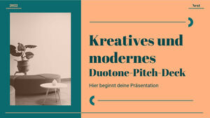 Pitch Deck Creativo y Moderno en Duotono