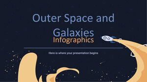 Infografía del espacio exterior y las galaxias