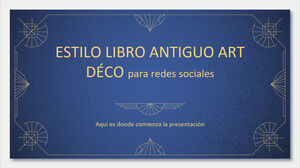 Art Deco Old Book Style for Social Media