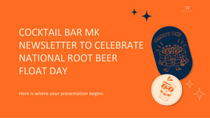 كوكتيل بار إم كي ، رسالة إخبارية للاحتفال بيوم تعويم بيرة الجذر الوطني