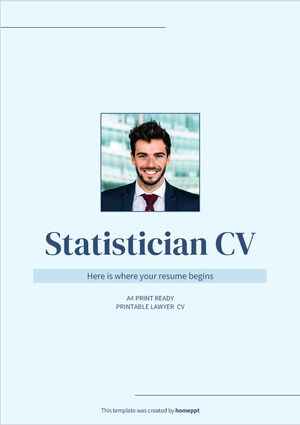 CV Statisticien