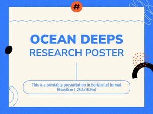 Plakat badań nad oceanicznymi głębinami