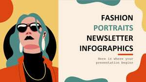Fashion Portraits Newsletter Infografis