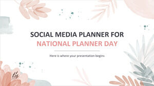 National Planner Day 소셜 미디어 플래너