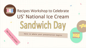 미국 국립 아이스크림 샌드위치의 날을 기념하는 레시피 워크샵