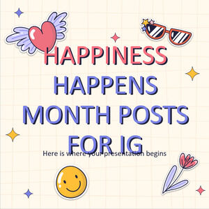 Happiness Happens Month Posty dla IG