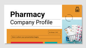 Pharmacy Company Profile PowerPoint Templates Free Download