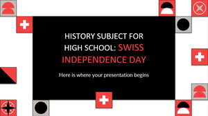 고등학교 역사 과목: 스위스 독립 기념일