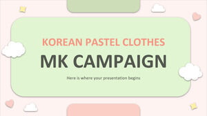 Campania MK de haine coreene pastel
