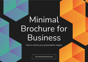 Brochure minimale pour les entreprises