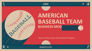 Modello di business della squadra di baseball americana