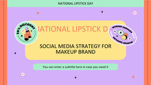 Стратегия социальных сетей Национального дня губной помады для косметического бренда