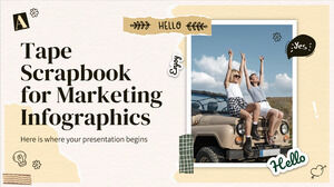 Tape Scrapbook untuk Infografis Pemasaran