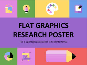 Poster di ricerca grafica piatta