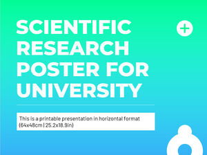 Cartel de investigación científica para la universidad