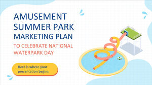 Plan de marketing du parc d'attractions d'été pour célébrer la Journée nationale du parc aquatique
