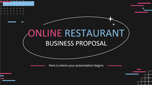 Proposta d'affari di ristoranti online