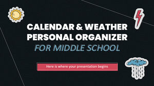 Персональный органайзер календаря и погоды для средней школы