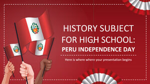 Matéria de História para o Ensino Médio: Dia da Independência do Peru