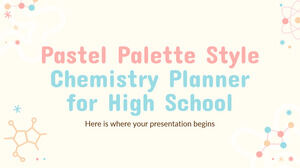 粉彩調色板風格的高中化學規劃師