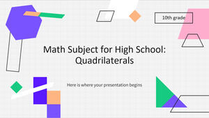 مادة الرياضيات للمدرسة الثانوية - الصف العاشر: الأشكال الرباعية