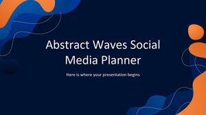 Abstract Waves Social Media Planner