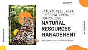 Especialização em Conservação de Recursos Naturais para a Faculdade: Gestão de Recursos Naturais