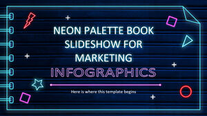 สไลด์โชว์หนังสือ Neon Palette สำหรับ Infographics การตลาด