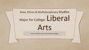 Alan, Etnik ve Çok Disiplinli Çalışmalar Kolej Anabilim Dalı: Liberal Sanatlar